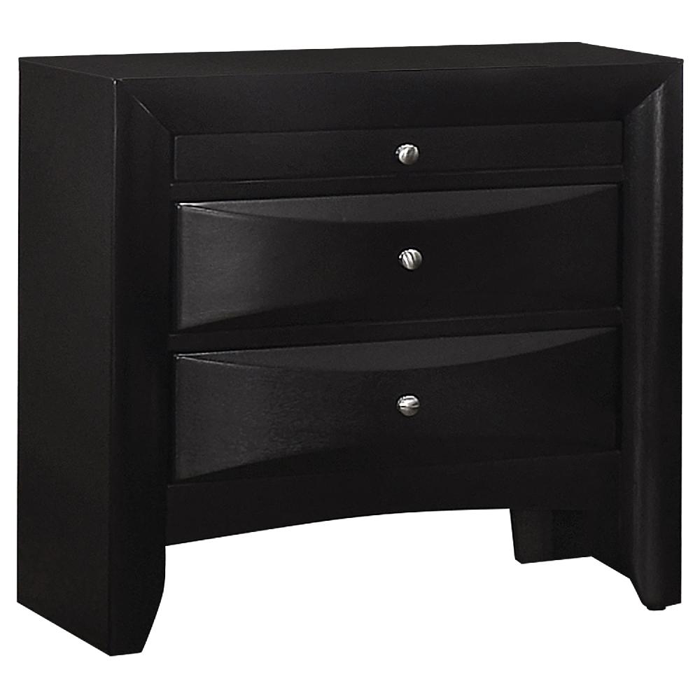 coaster Briana 2-drawer Nightstand Black