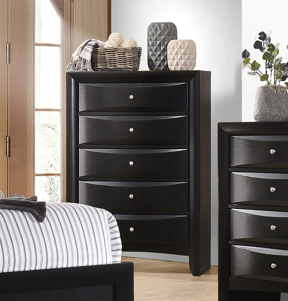 Coaster Briana 5-drawer Bedroom Chest Black