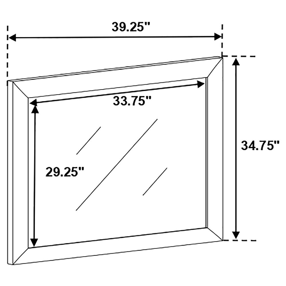 Coaster Briana Dresser Mirror Black