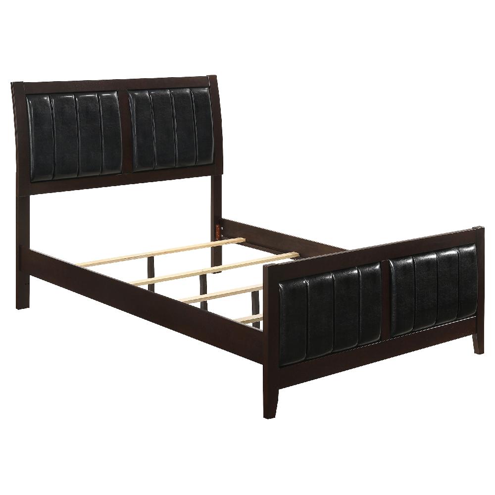 coaster Carlton Wood Queen Panel Bed Cappuccino