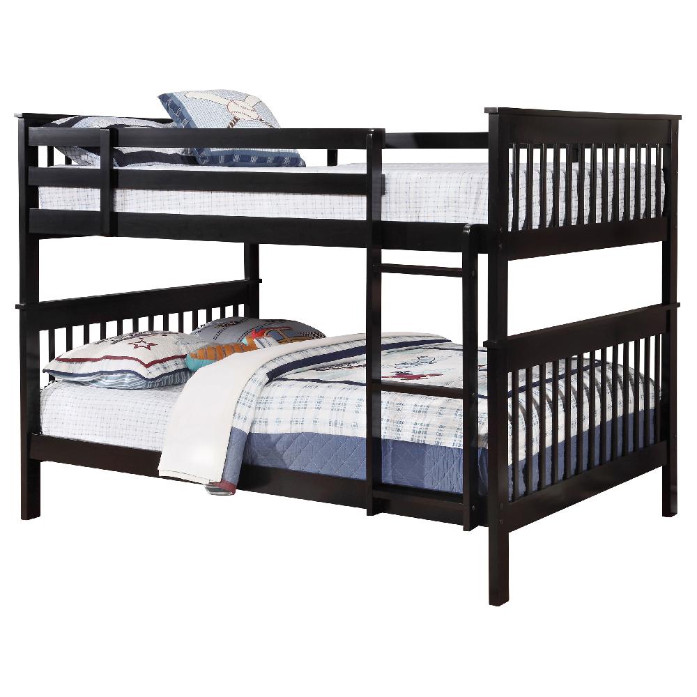 coaster Chapman Wood Full Over Full Bunk Bed Black