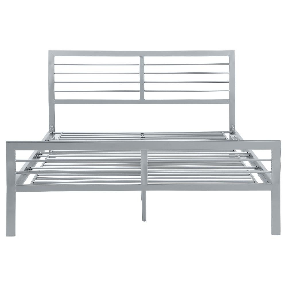 Coaster Cooper Metal Queen Open Frame Bed Silver