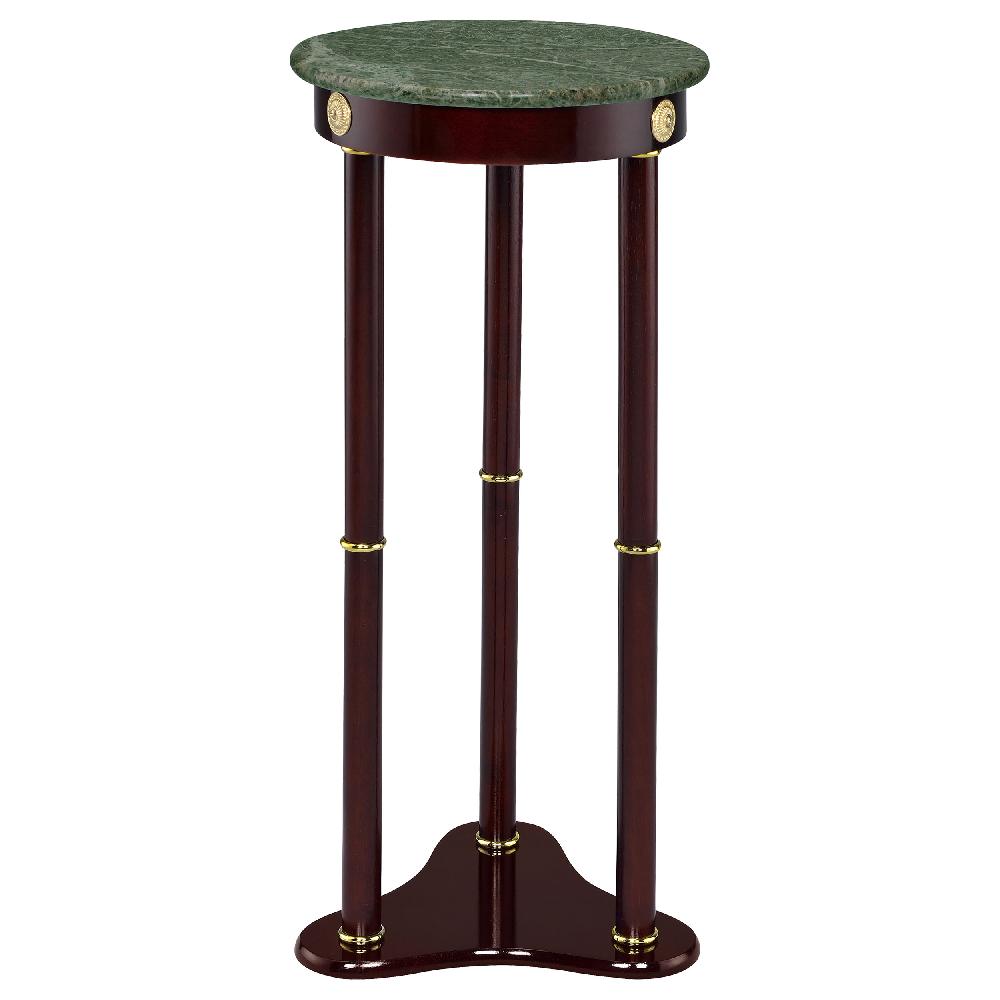 Coaster Edite Round Marble Top Plant Stand Merlot