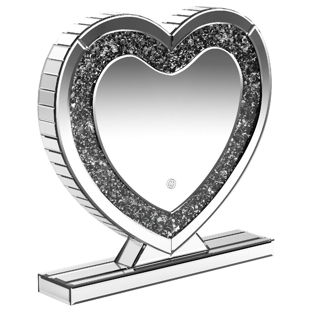 Coaster Euston Heart Shaped Vanity Mirror Silver