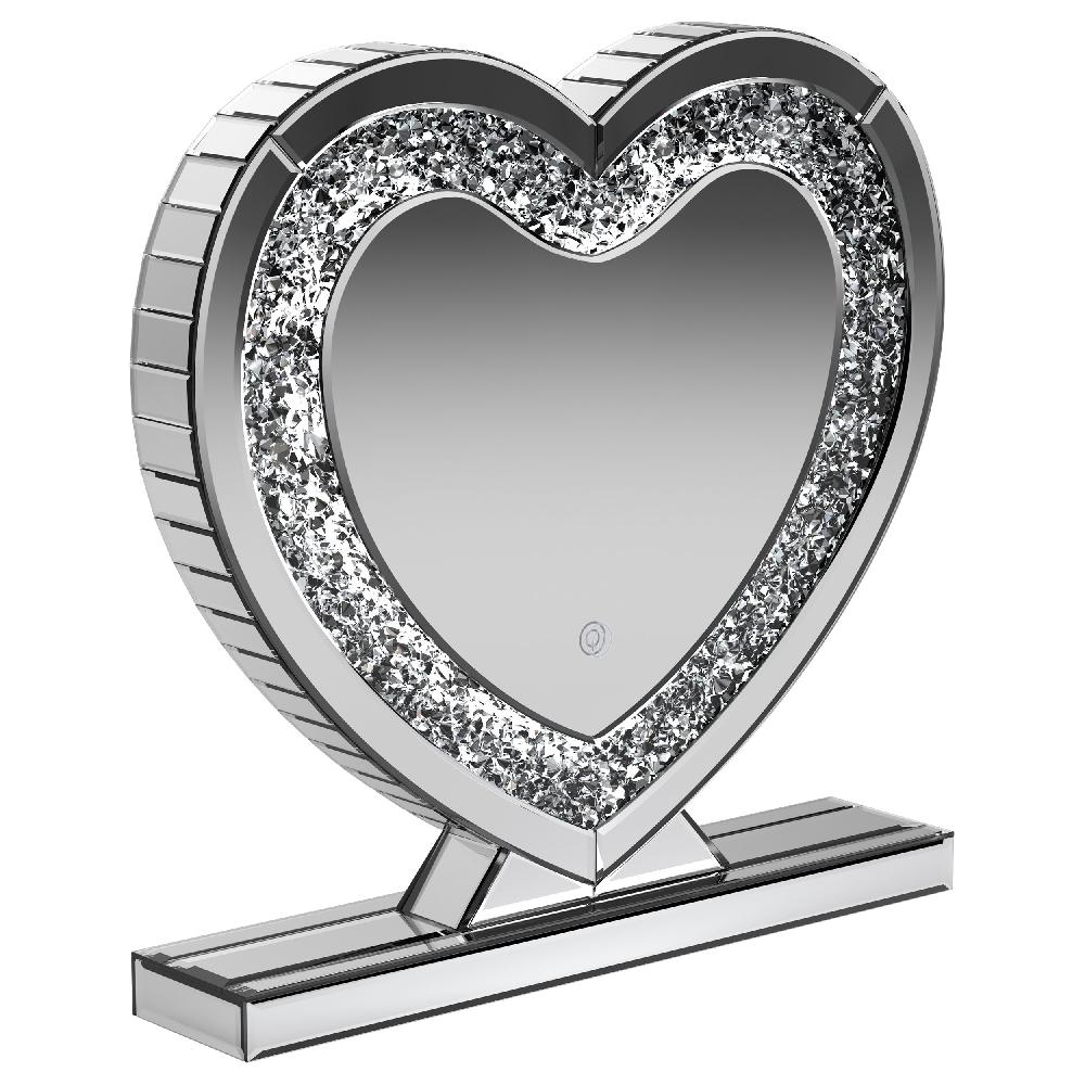 coaster Euston Heart Shaped Vanity Mirror Silver