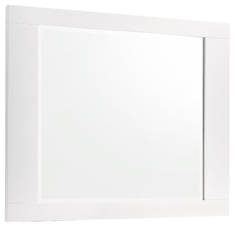 coaster Felicity Dresser Mirror White High Gloss