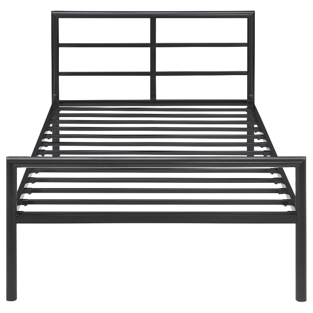 Coaster Fisher Metal Twin Open Frame Bed Gunmetal