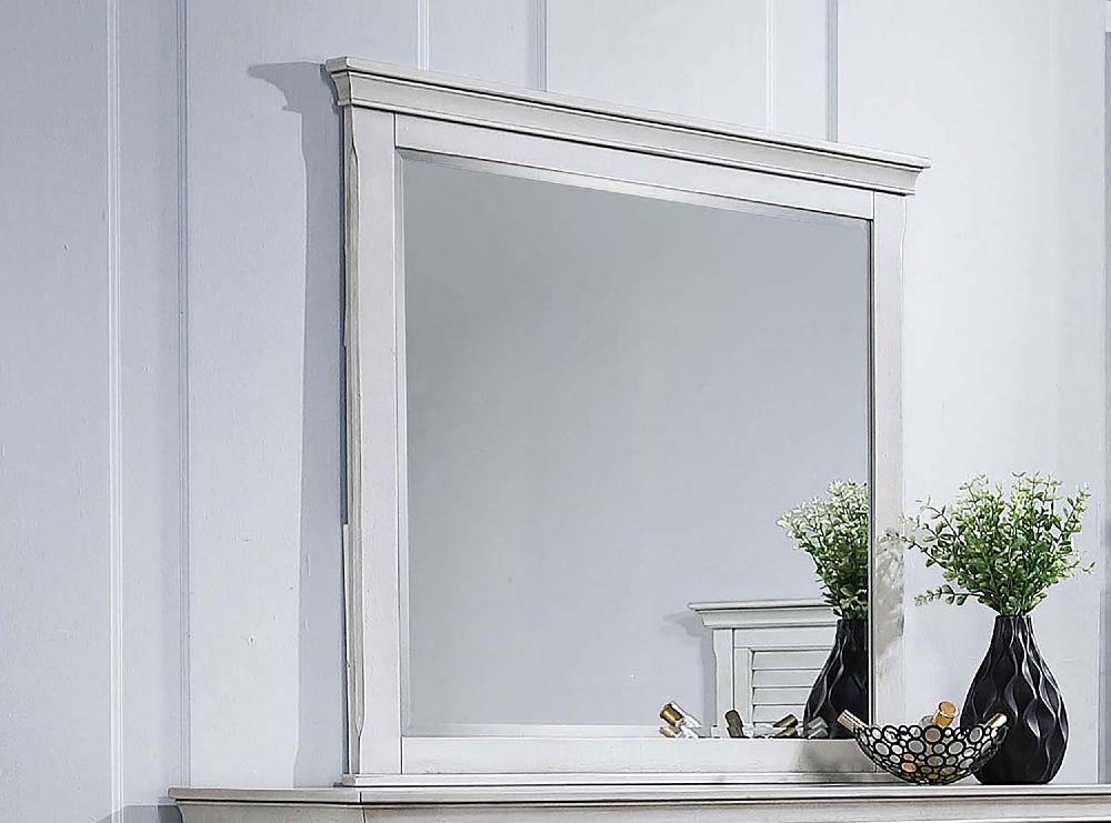 Coaster Franco Dresser Mirror Distressed White