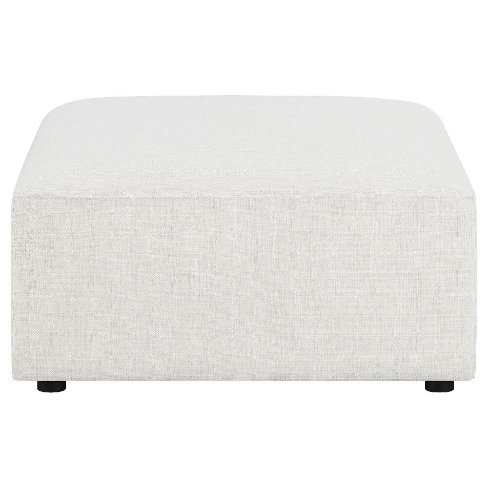 Coaster Freddie Square Upholstered Ottoman Pearl