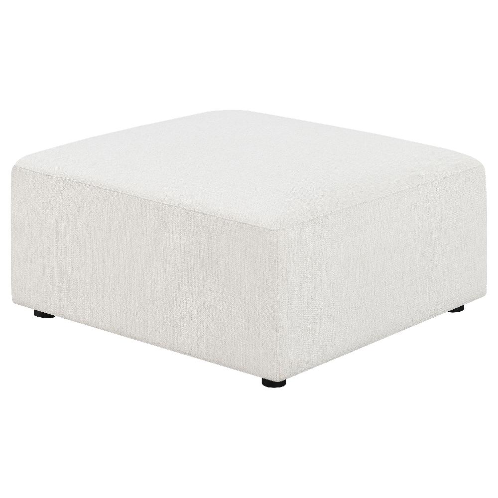 coaster Freddie Square Upholstered Ottoman Pearl