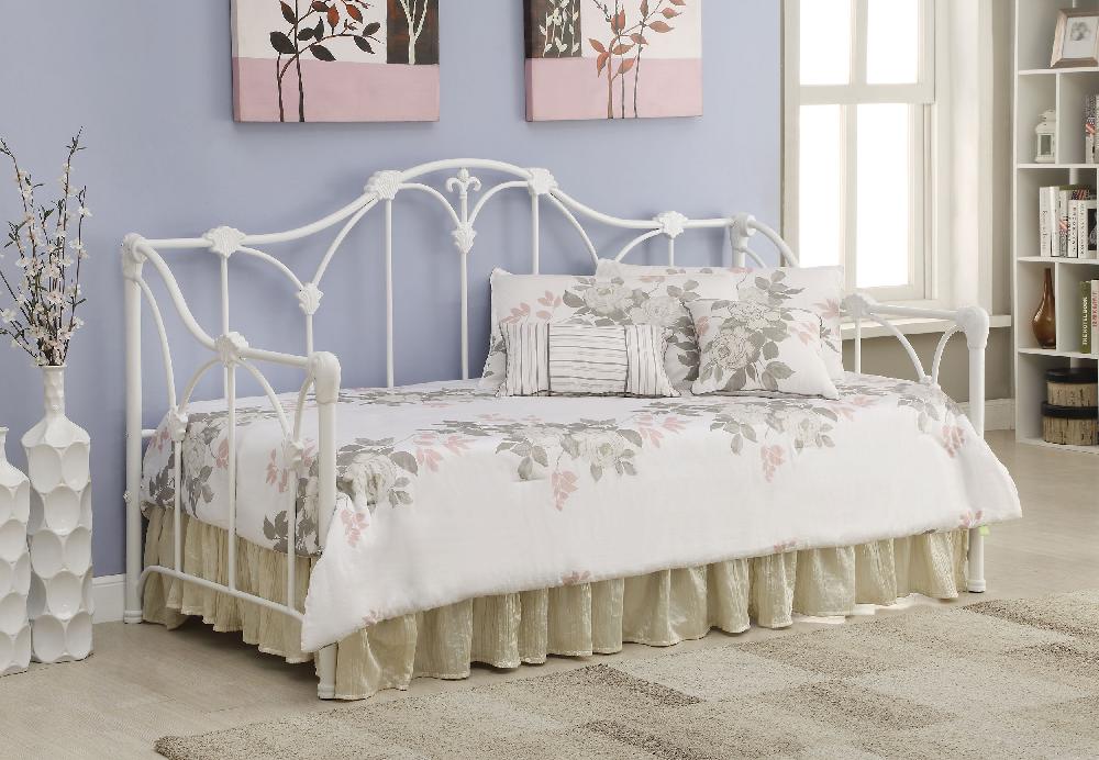 Coaster Halladay Metal Twin Daybed White