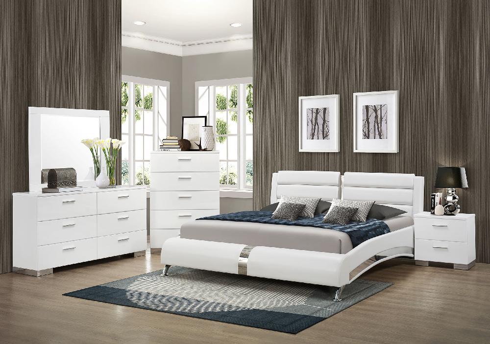 coaster Jeremaine 5-piece Queen Bedroom Set White