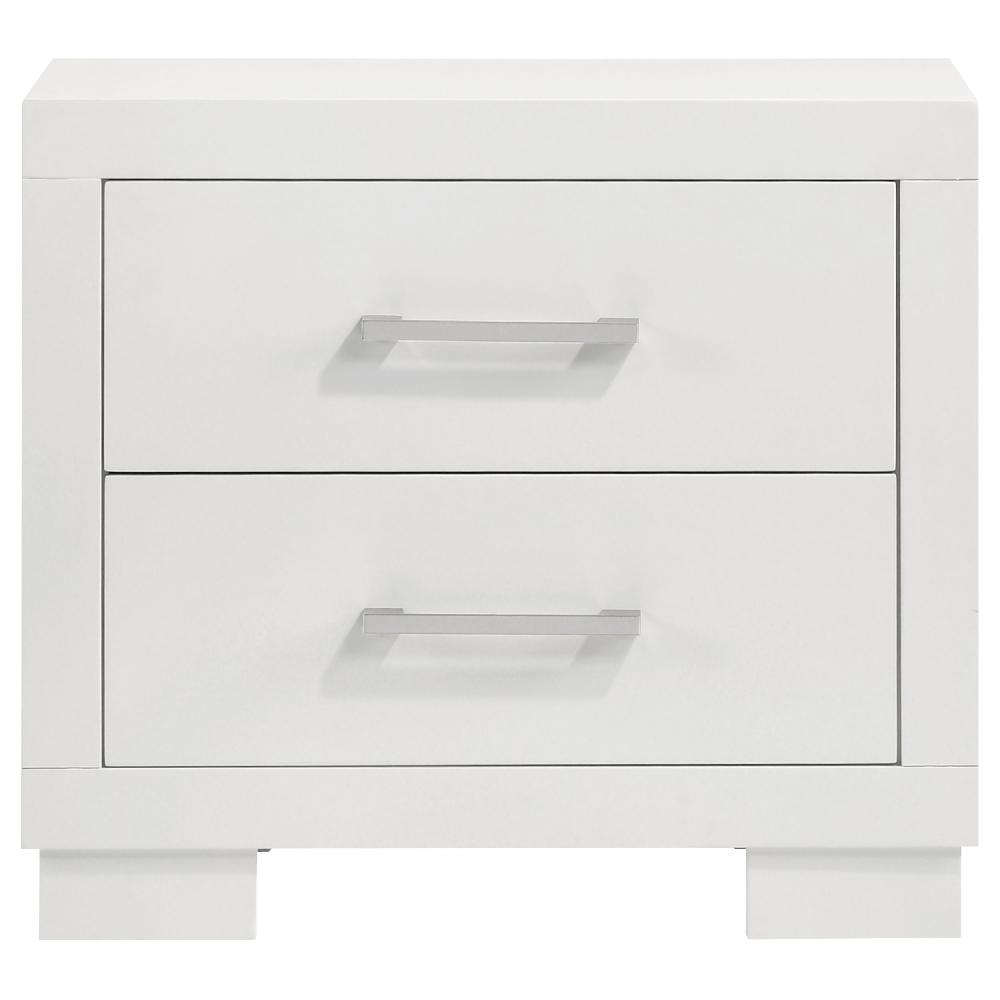 Coaster Jessica 2-drawer Nightstand Snow White