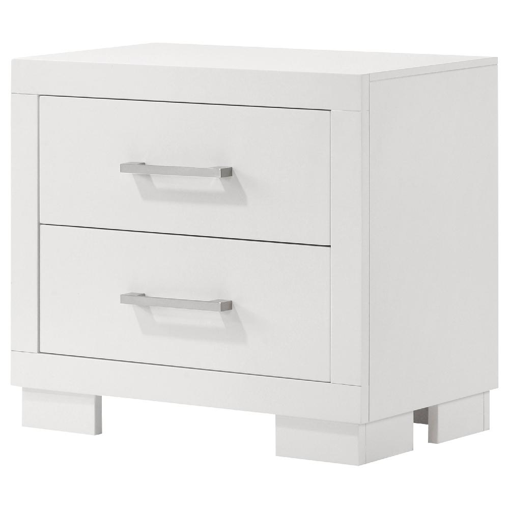 Coaster Jessica 2-drawer Nightstand Snow White