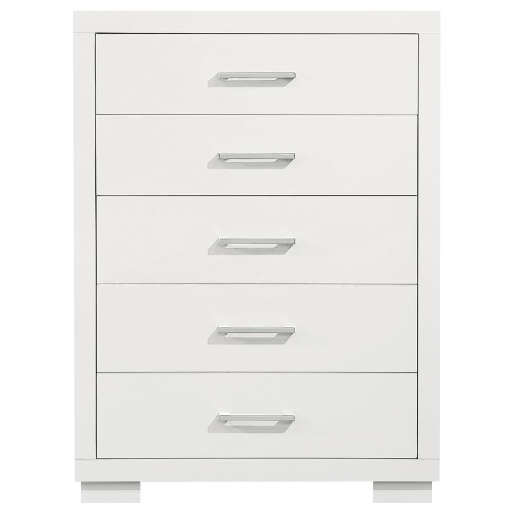 Coaster Jessica 5-drawer Bedroom Chest Snow White