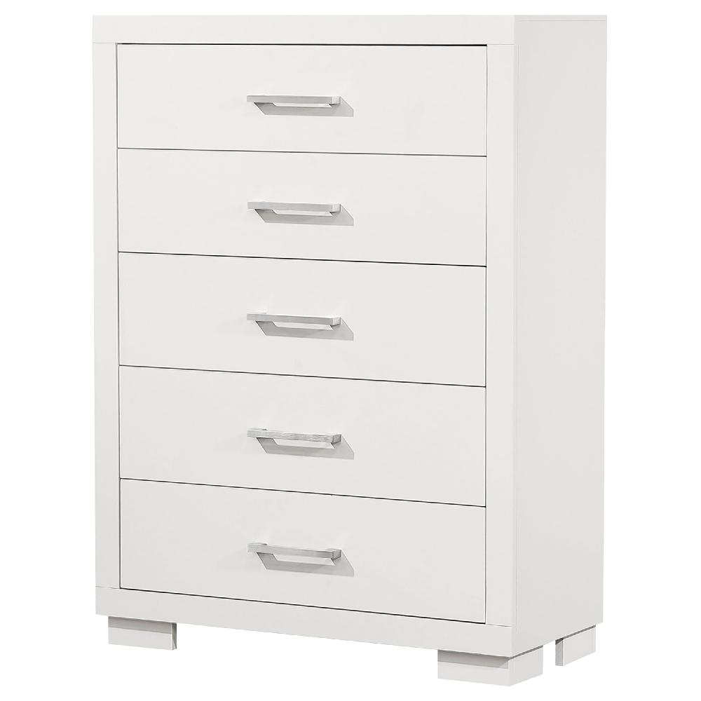 Coaster Jessica 5-drawer Bedroom Chest Snow White