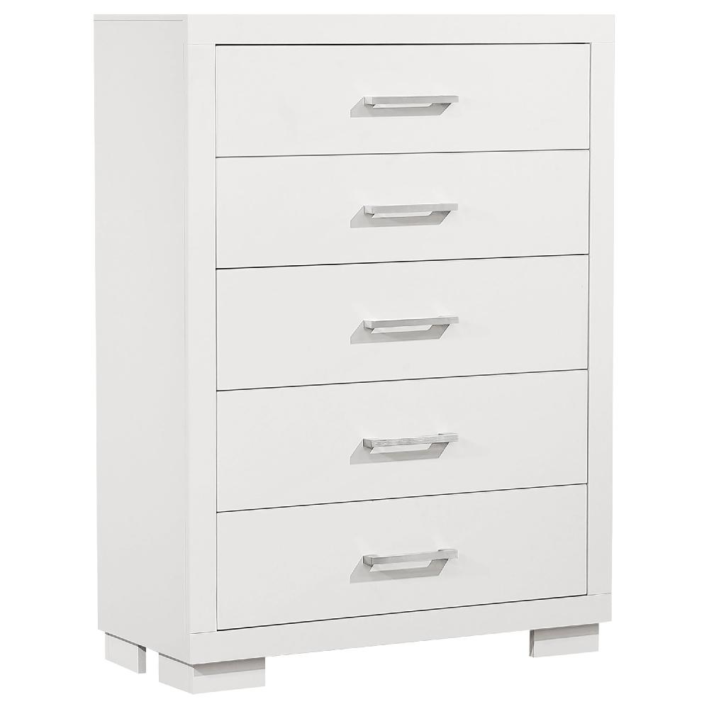 coaster Jessica 5-drawer Bedroom Chest Snow White