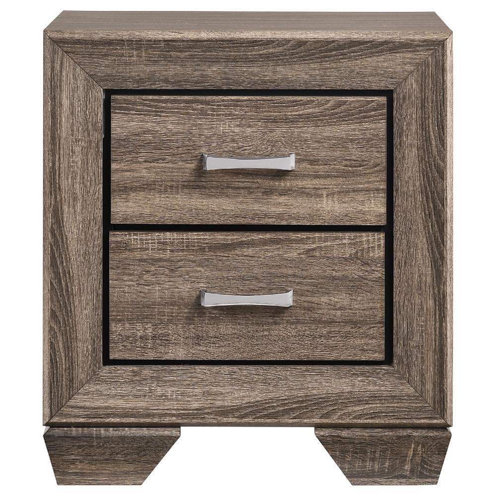 Coaster Kauffman 2-drawer Nightstand Washed Taupe