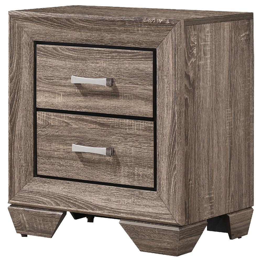 Coaster Kauffman 2-drawer Nightstand Washed Taupe