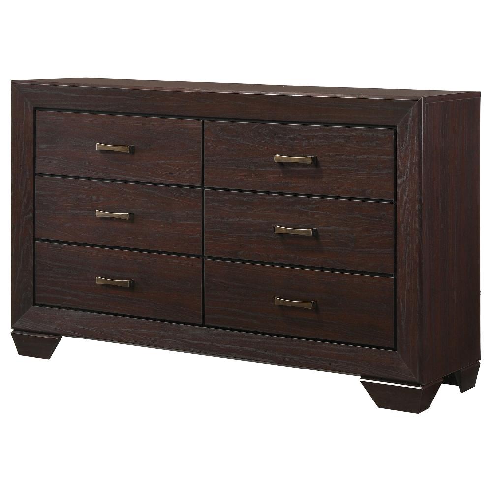 Coaster Kauffman 6-drawer Dresser Dark Cocoa