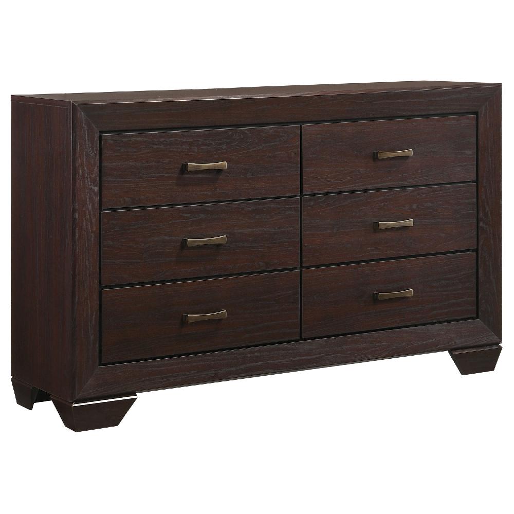 coaster Kauffman 6-drawer Dresser Dark Cocoa