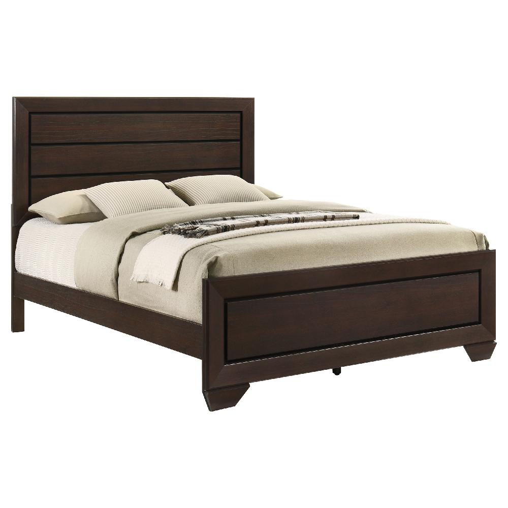 Coaster Kauffman Wood Queen Panel Bed Dark Cocoa