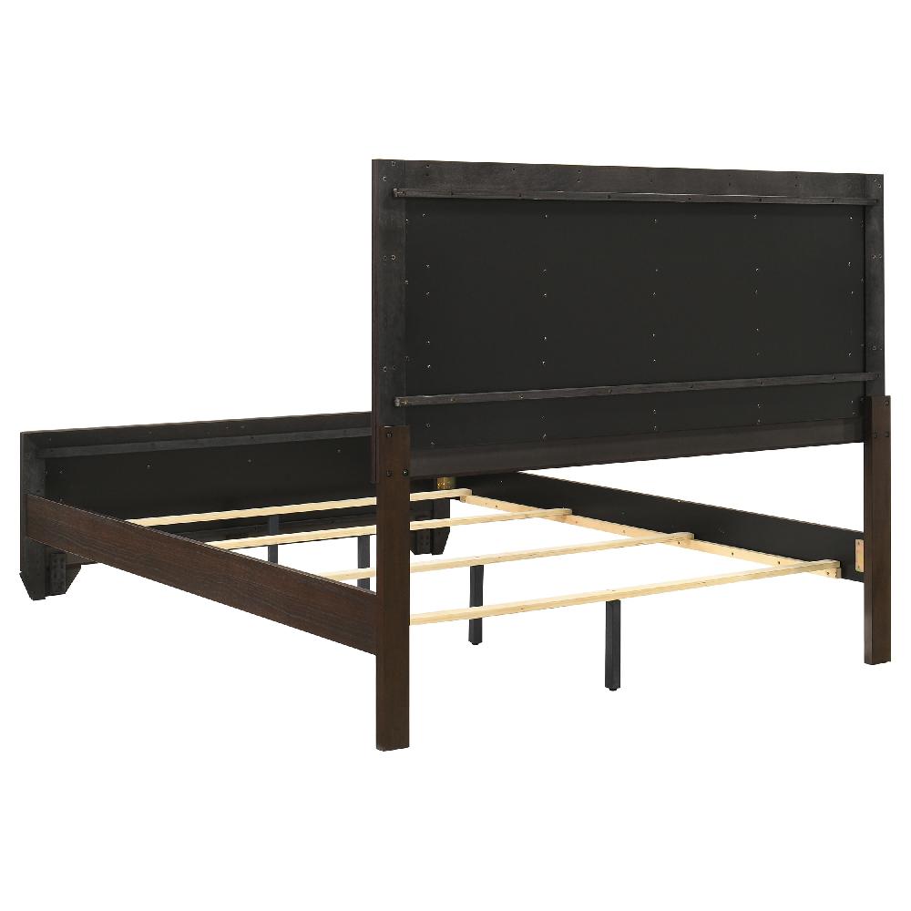 Coaster Kauffman Wood Queen Panel Bed Dark Cocoa