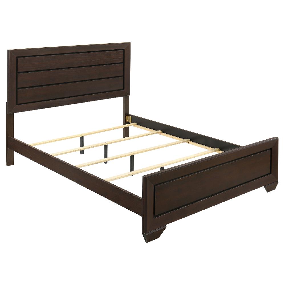 coaster Kauffman Wood Queen Panel Bed Dark Cocoa