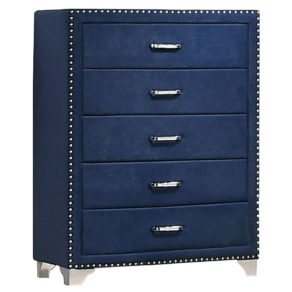 coaster Melody 5-drawer Bedroom Chest Pacific Blue