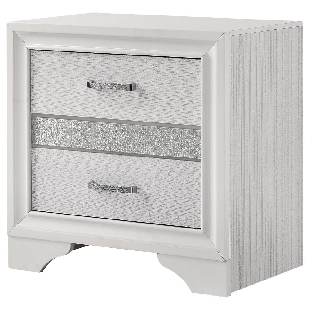 Coaster Miranda 3-drawer Nightstand White