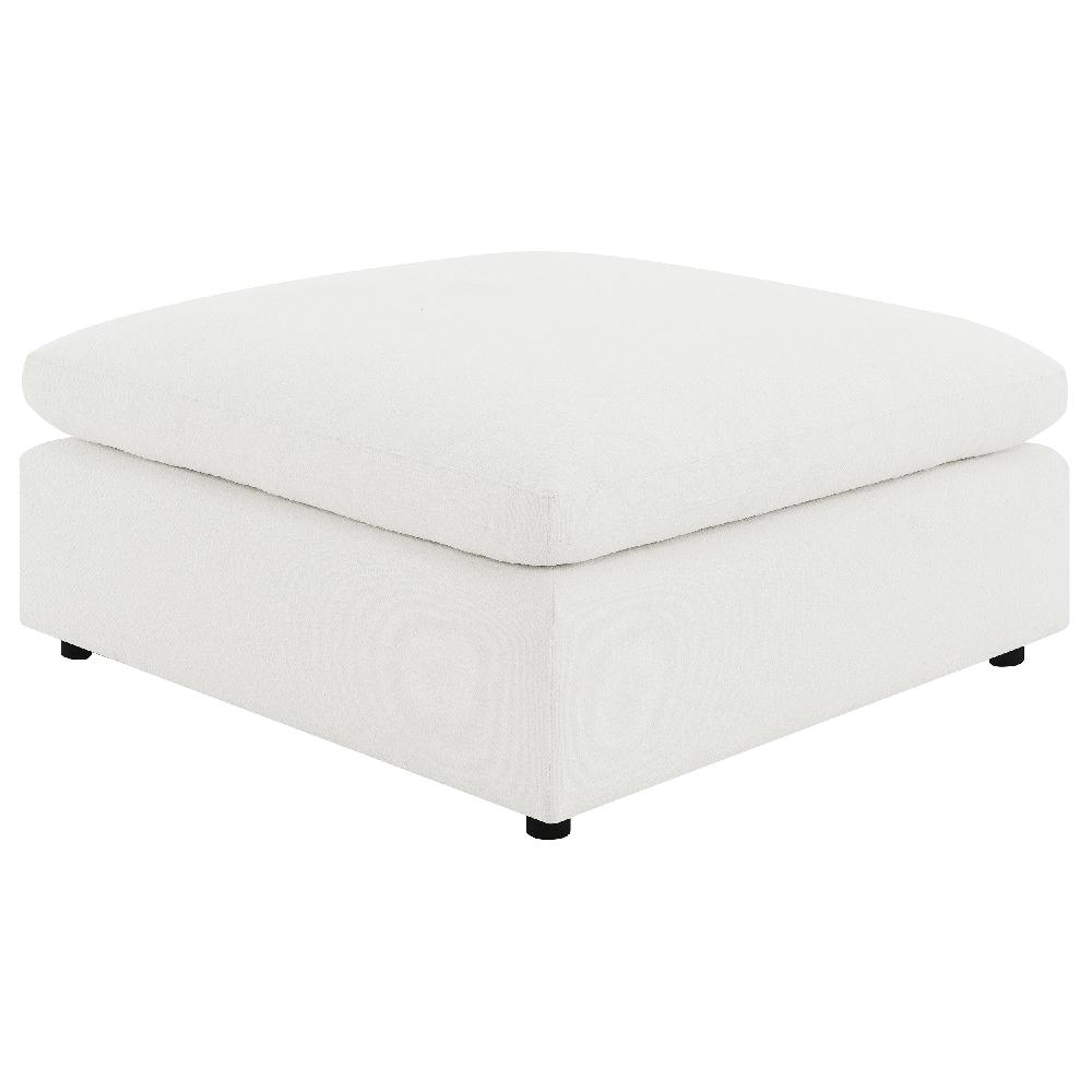 coaster Raleigh Boucle Upholstered Ottoman Ivory