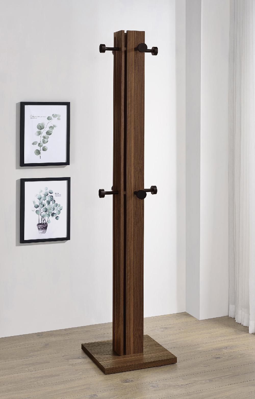 Coaster Rikkie Engineered Wood Coat Rack Walnut