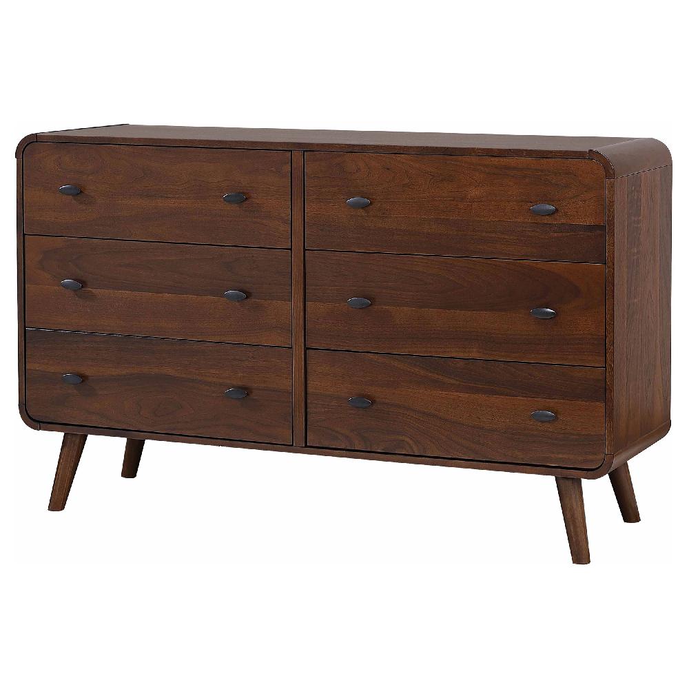 Coaster Robyn 6-drawer Bedroom Dresser Dark Walnut