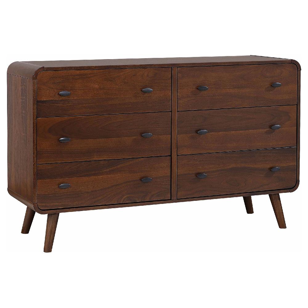 coaster Robyn 6-drawer Bedroom Dresser Dark Walnut