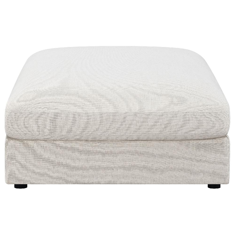 Coaster Serene Square Upholstered Ottoman Beige