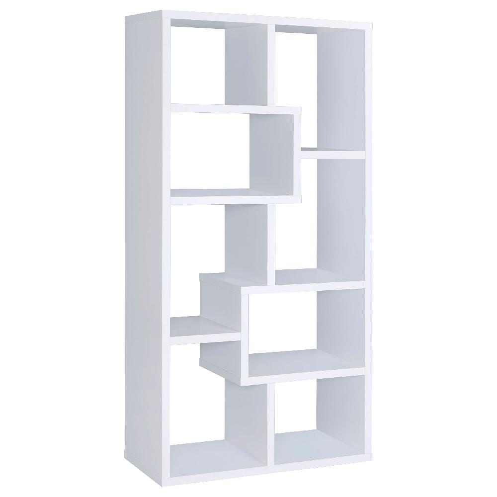 coaster Theo 71-inch 7-shelf Bookshelf White