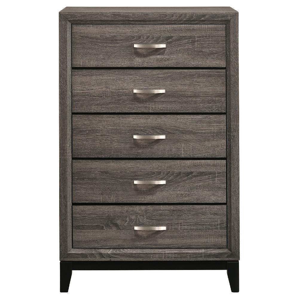 Coaster Watson 5-drawer Bedroom Chest Grey Oak