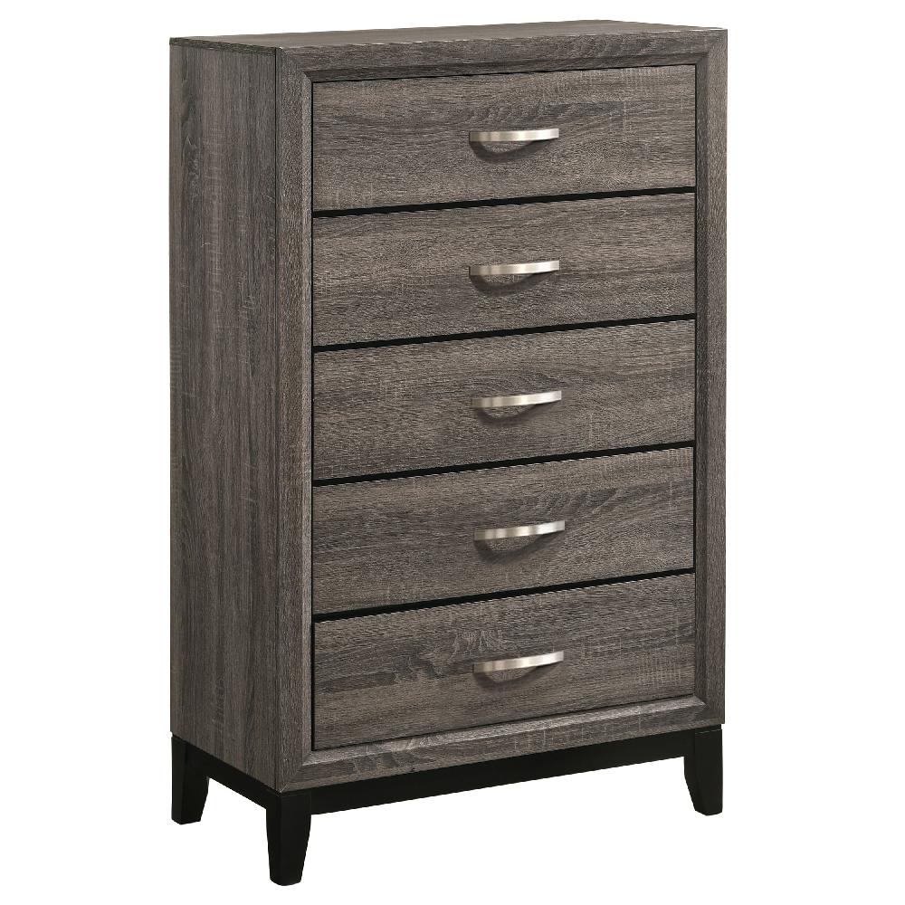 coaster Watson 5-drawer Bedroom Chest Grey Oak