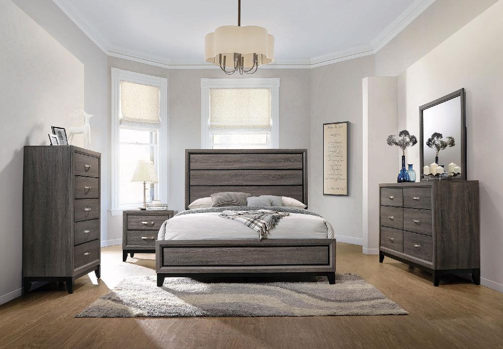 coaster Watson 5-piece Queen Bedroom Set Grey Oak