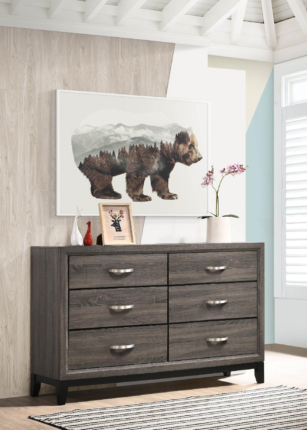 Coaster Watson 6-drawer Dresser Grey Oak