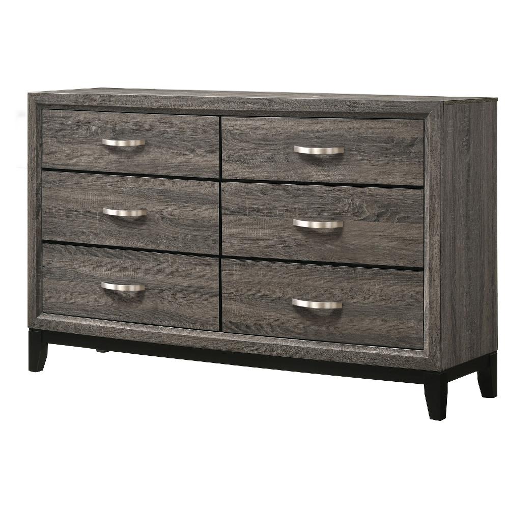 Coaster Watson 6-drawer Dresser Grey Oak