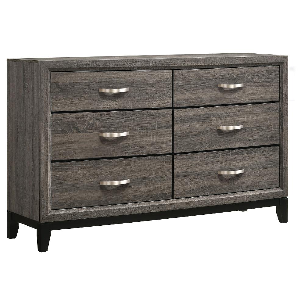coaster Watson 6-drawer Dresser Grey Oak
