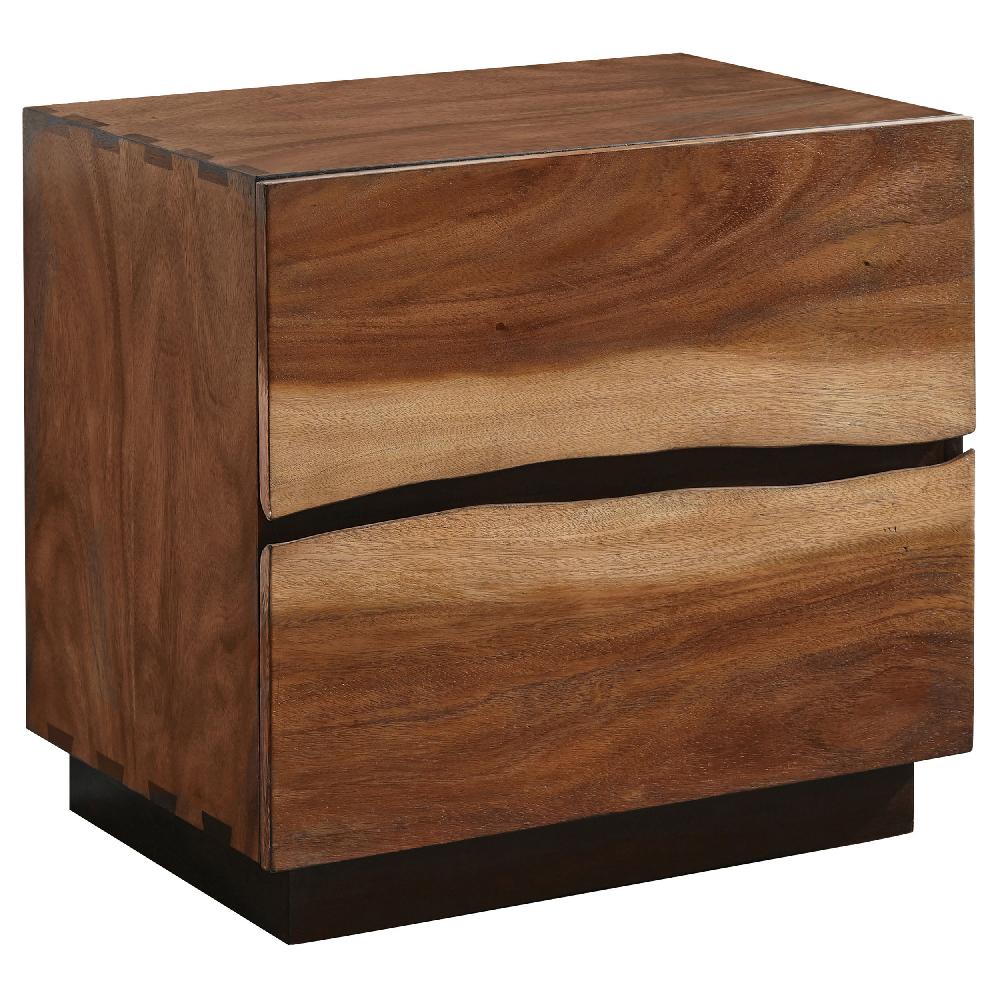 coaster Winslow 2-drawer Nightstand Smokey Walnut