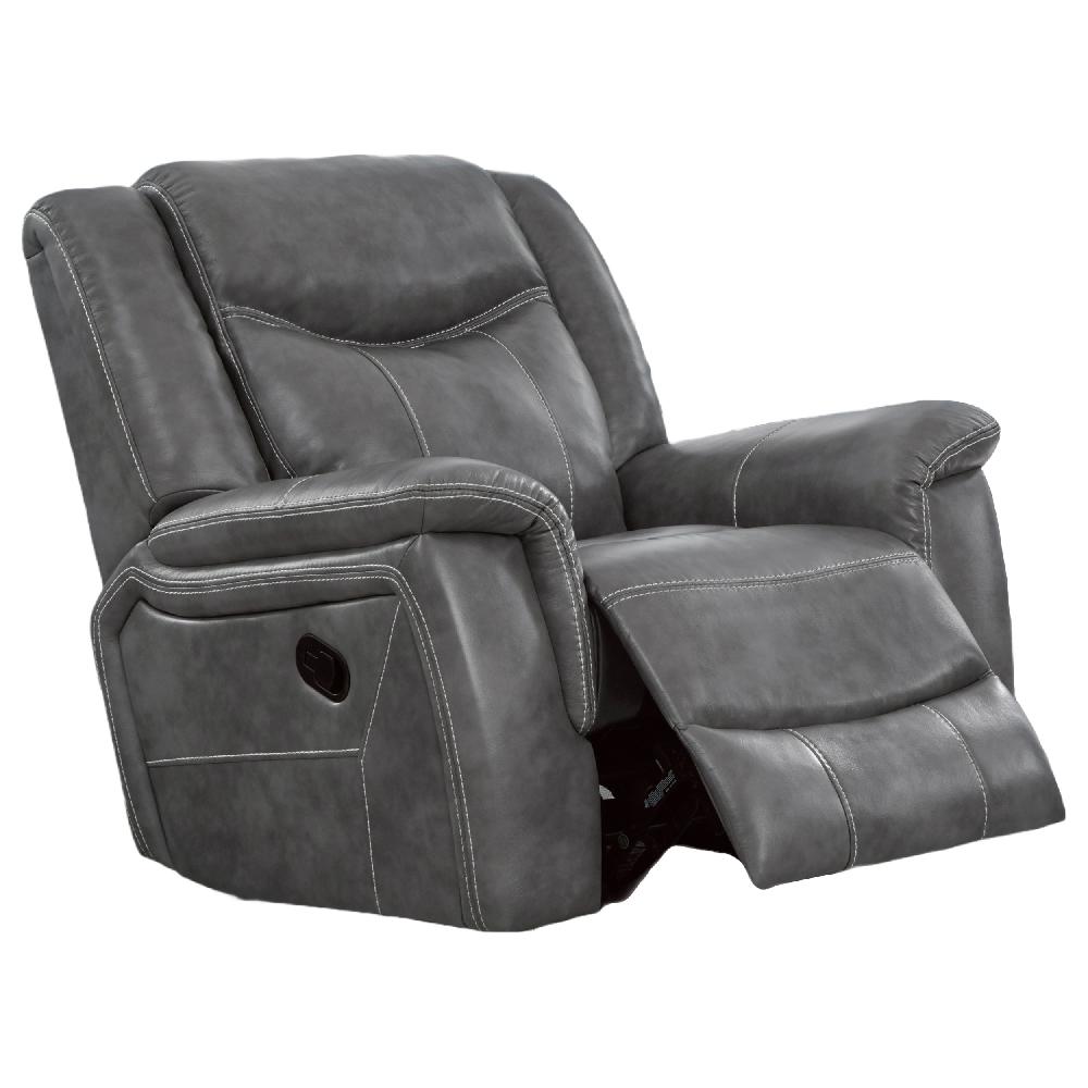 Coaster Conrad Upholstered Padded Arm Glider Recliner Grey