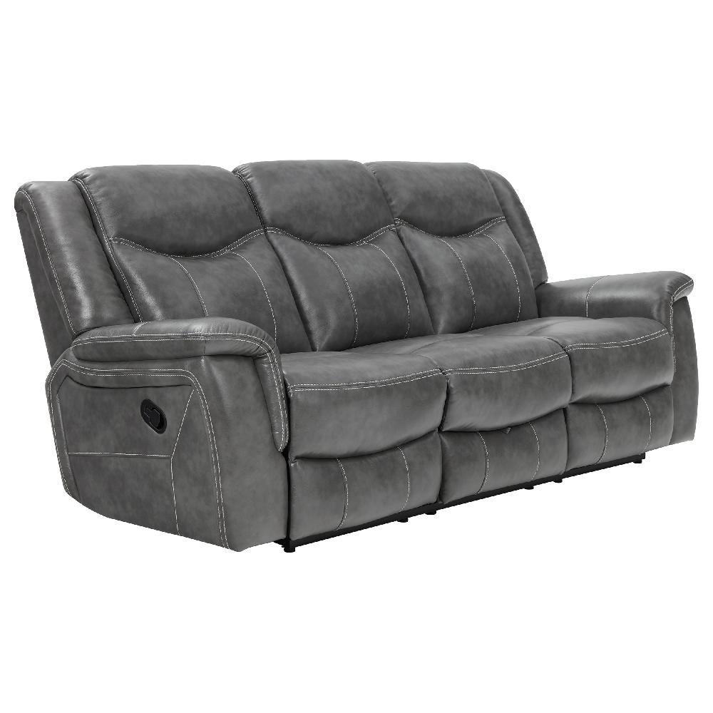 coaster Conrad Upholstered Padded Arm Motion Sofa Grey