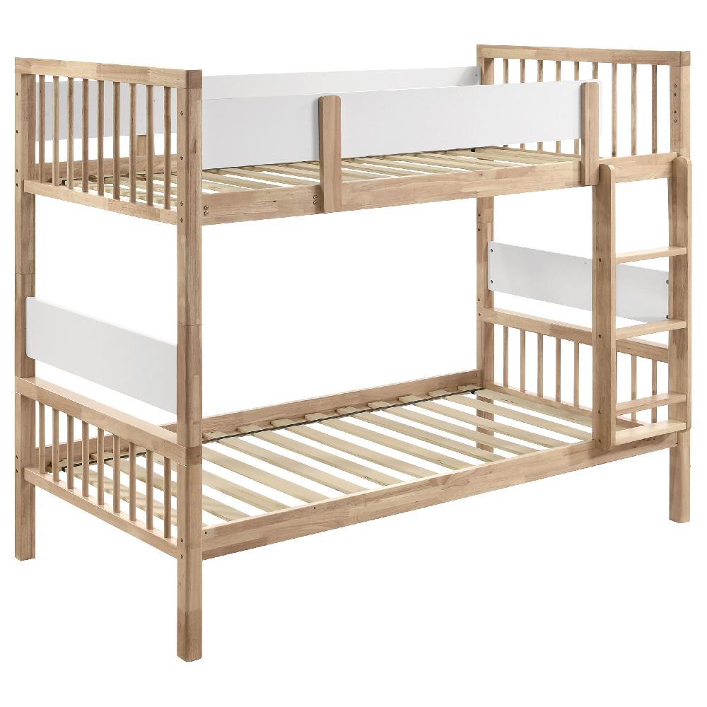 coaster Dakota Wood Twin Over Twin Bunk Bed Natural