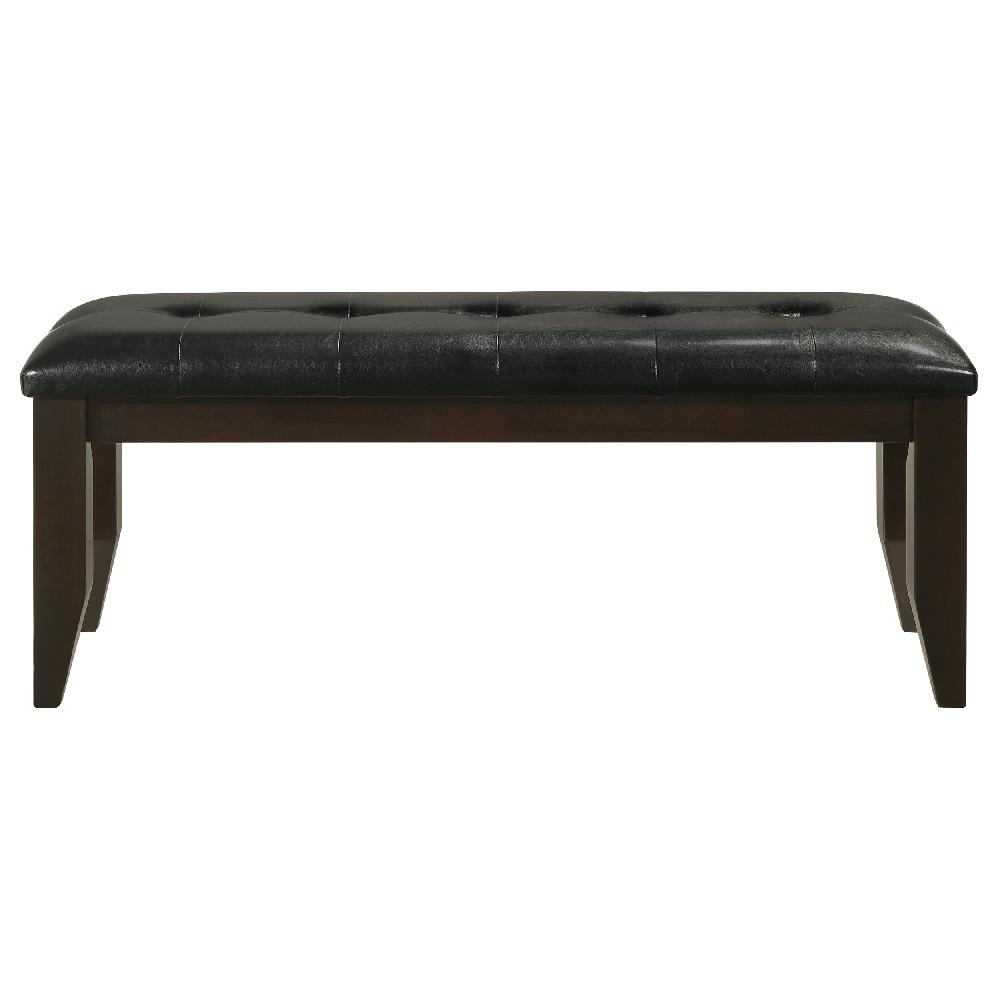 Coaster Dalila Leatherette Upholstered Wood Dining Bench Cappuccino