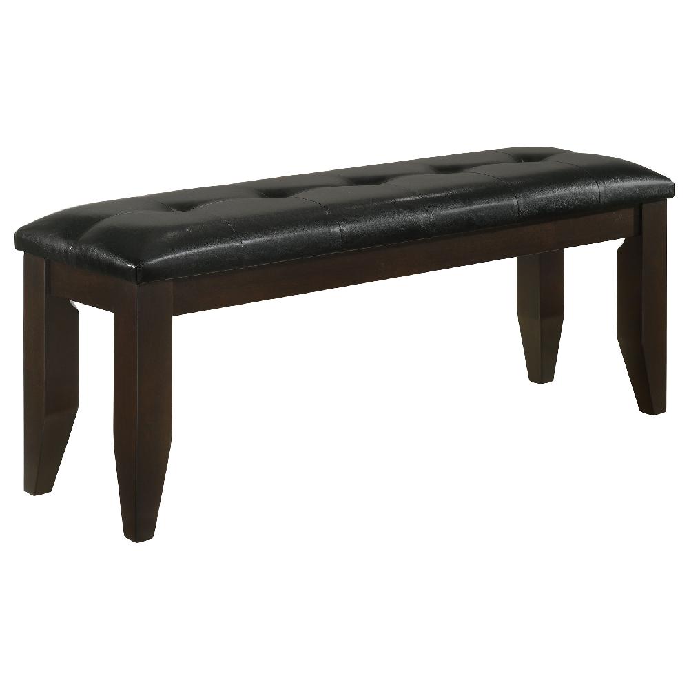 coaster Dalila Leatherette Upholstered Wood Dining Bench Cappuccino