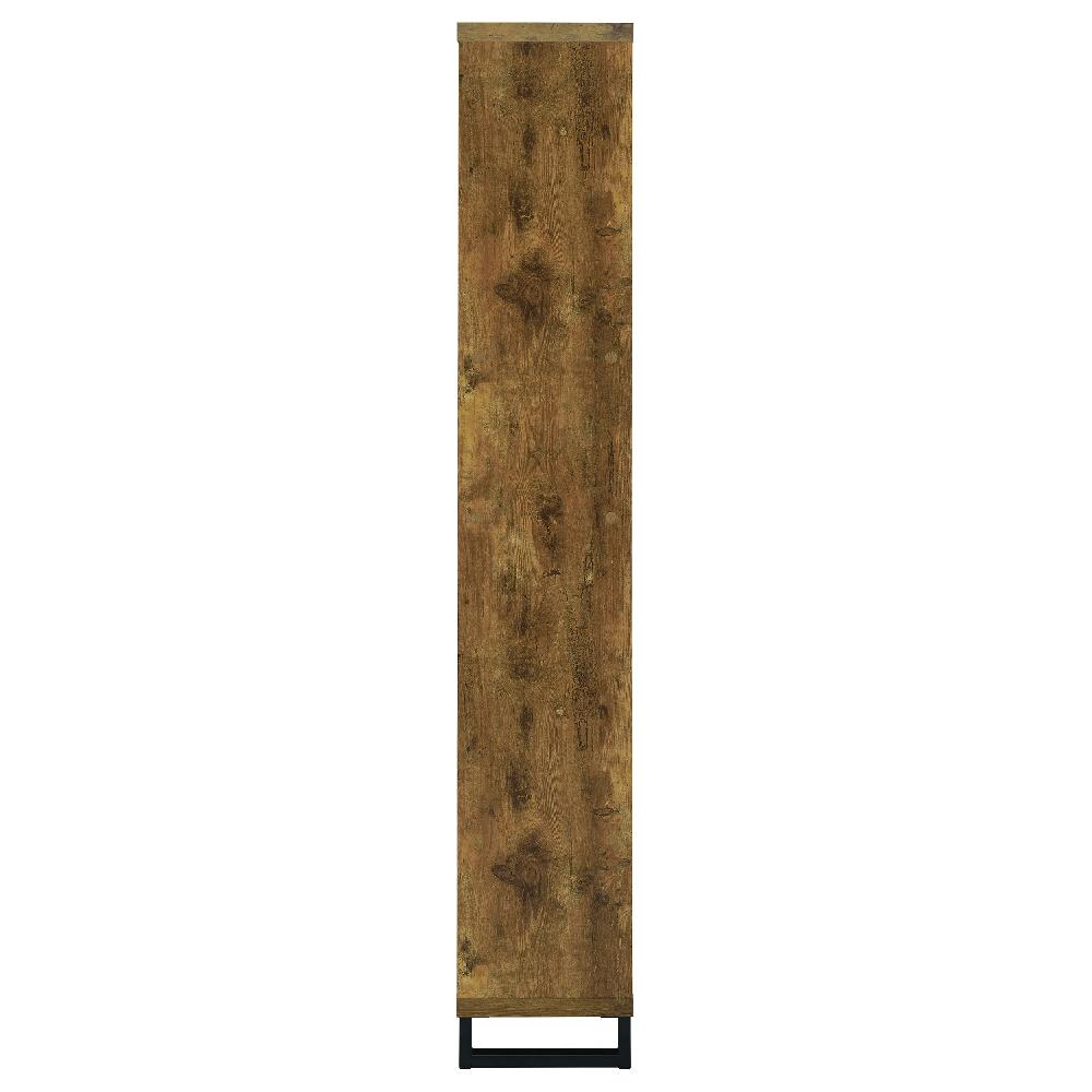 Coaster Delwin 71-inch 6-shelf Bookshelf Rustic Nutmeg