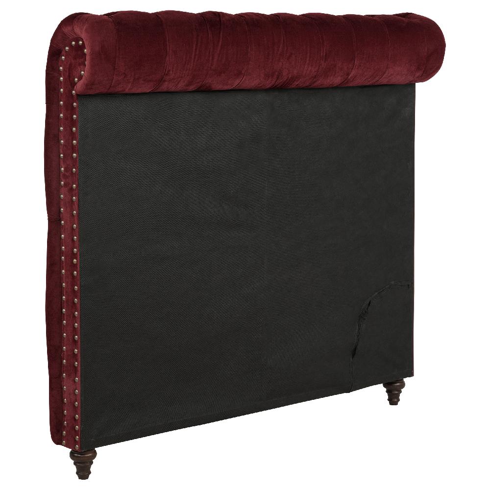 Coaster Devon 57-inch Upholstered Queen Headboard Wine Red